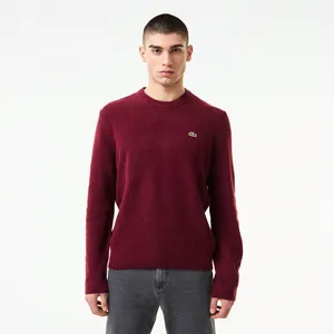 Мужской шерстяной свитер Lacoste, бордовый, арт. AH2532