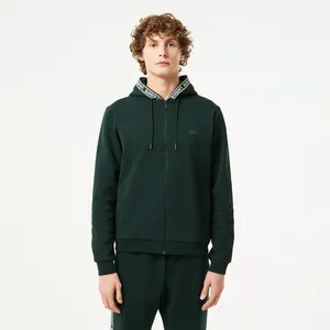 Мужская толстовка Lacoste с капюшоном на молнии, зеленый, арт. SH2516