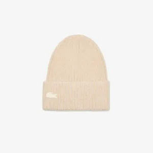 Вязаная шапка Lacoste, белый, арт. RB2504