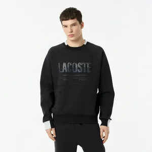 Мужская толстовка Lacoste из эластичного хлопка, черный, арт. SH0507