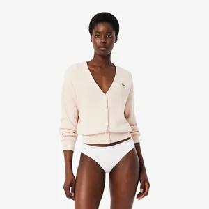 Женские трусы Lacoste из эластичного хлопка, черный, арт. 8F1338