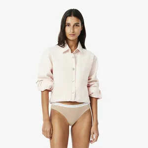 Женские трусы Lacoste из эластичного хлопка (3 шт.), бежевый, арт. 8F1338