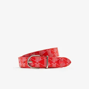 Женский ремень Lacoste с монограммой, красный, арт. RC4045