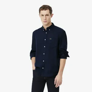Мужская льняная рубашка Lacoste Regular Fit, синий, арт. CH5692