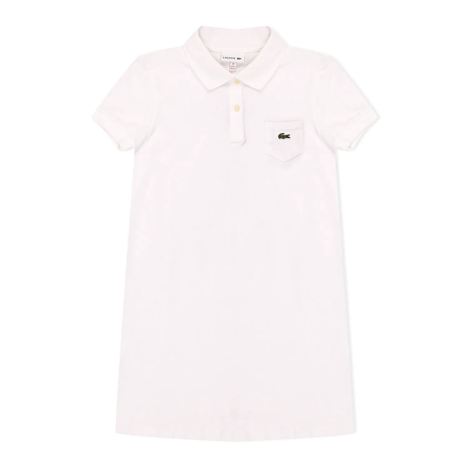 Детское платье Lacoste из хлопка, белый, арт. EJ2816
