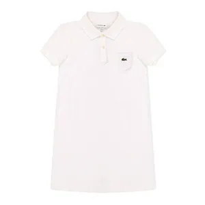 Детское платье Lacoste из хлопка, белый, арт. EJ2816