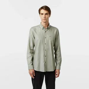 Мужская рубашка Lacoste Slim Fit, зеленый, арт. CH2528