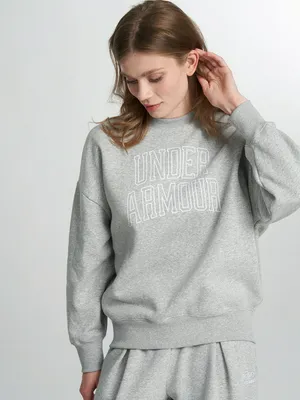 Свитшот Under Armour Rival Flc OS Varsity Crew, серый, арт. 6007880U0F-011