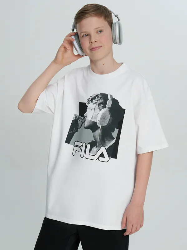 Футболка FILA оверсайз, белый, арт. 145899FLA-00