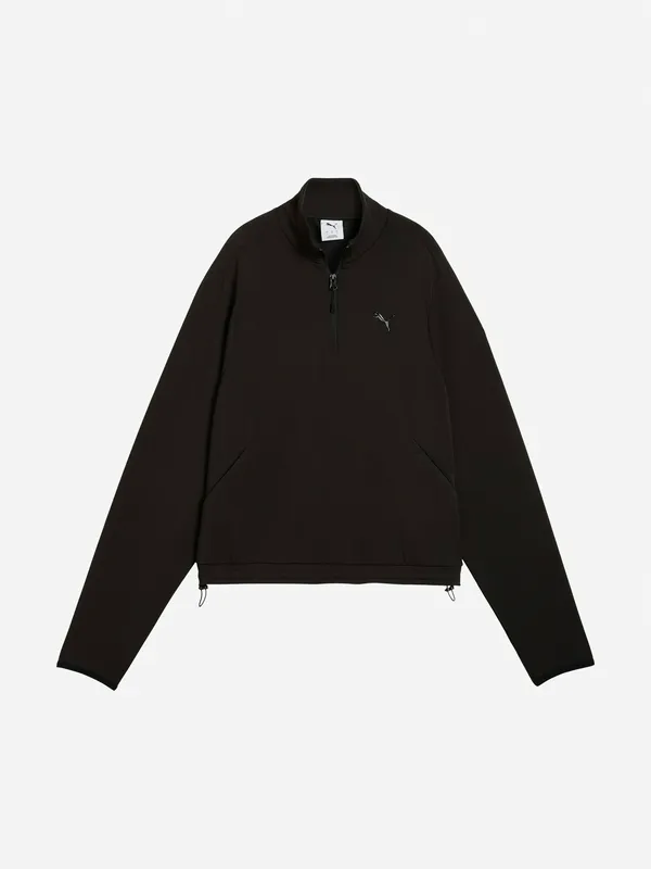 Олимпийка женская Puma с застежкой молния 3/4, черный, арт. 694034P0P-01