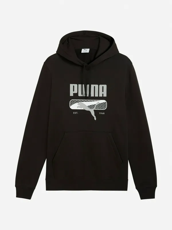 Худи Puma свободного кроя с принтом, черный, арт. 694606P0P-01