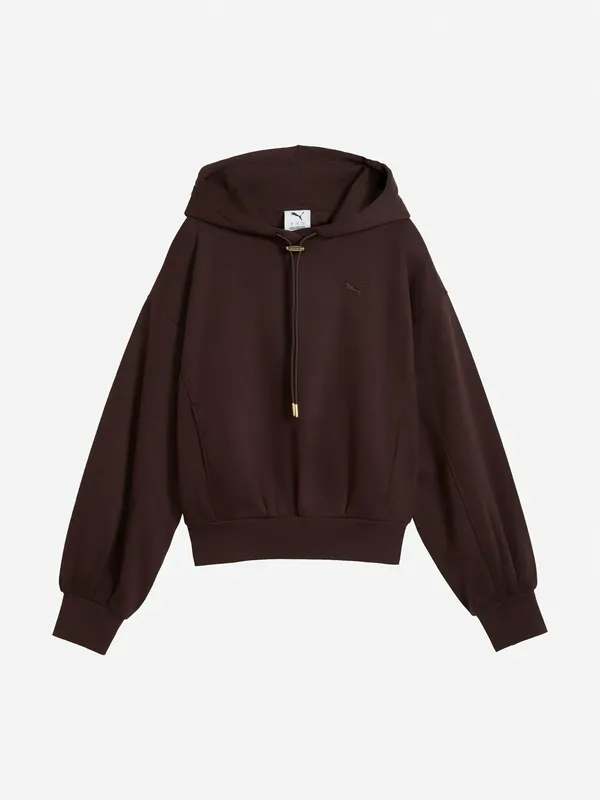Худи женское Puma свободного кроя с капюшоном, коричневый, арт. 694027P0P-33