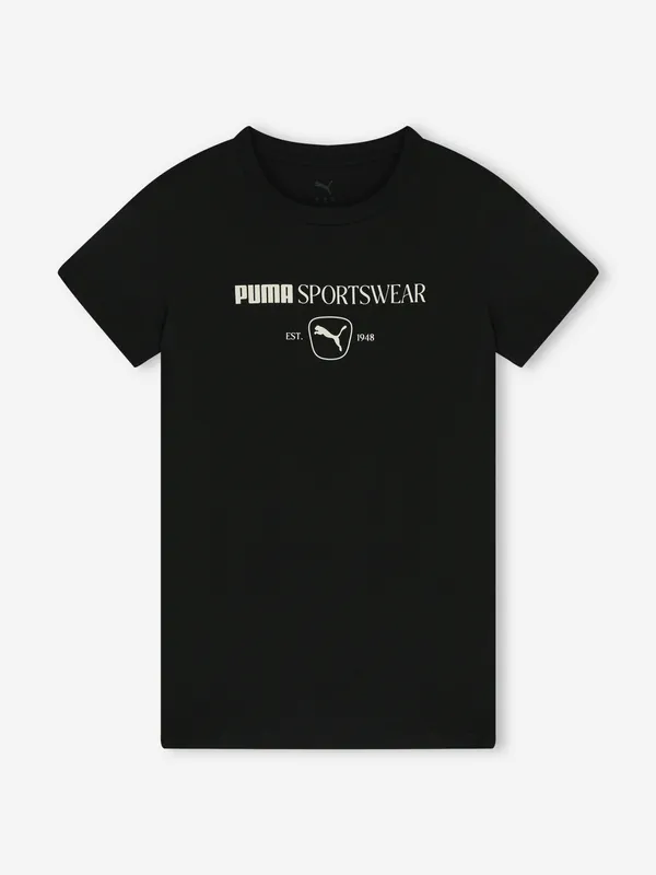 Футболка Puma свободного кроя с логотипом, черный, арт. 697009P0P-01