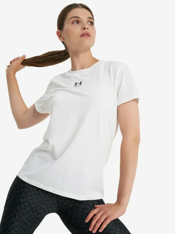 Футболка Under Armour Off Campus Core свободного кроя, белый, арт. 1383648U0F-100