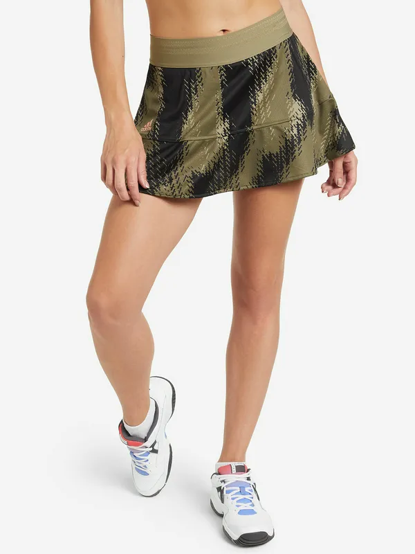 Юбка-шорты Adidas Tennis Printed Match Skirt, коричневый, арт. GS4940A01