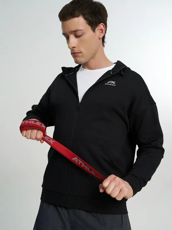Толстовка Athlex на молнии с капюшоном, черный, арт. 145634A31-99
