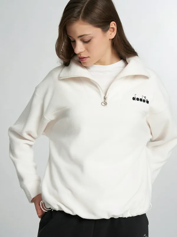 Джемпер флисовый Diadora свободного кроя, бежевый, арт. 144938D07-01
