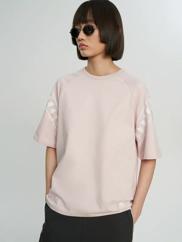 Футболка Kappa свободного кроя с логотипом, розовый, арт. 144175KAP-80