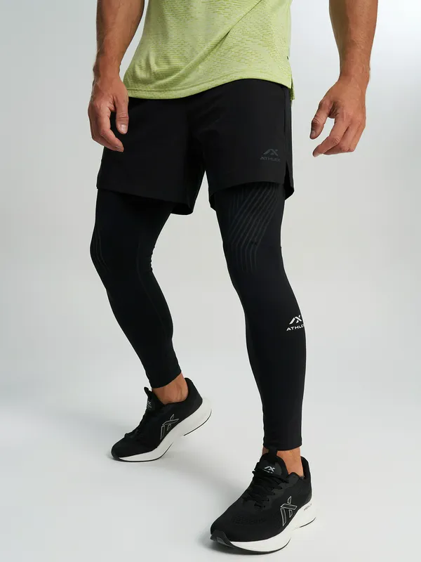 Шорты Athlex свободного кроя с внутренними шортами, черный, арт. 145602A31-99