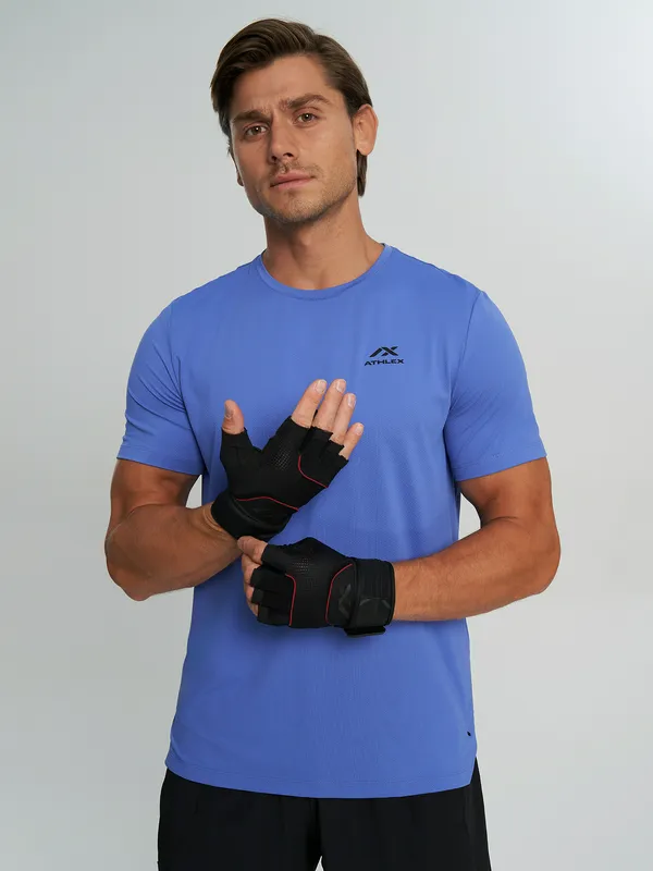 Футболка Athlex прямого кроя, синий, арт. 145643A31-Z2