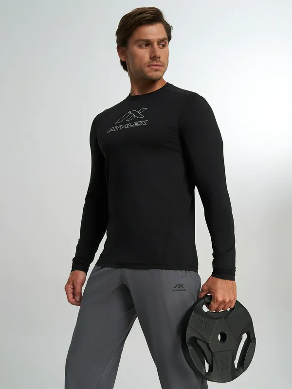Лонгслив облегающий Athlex, черный, арт. 145642A31-99