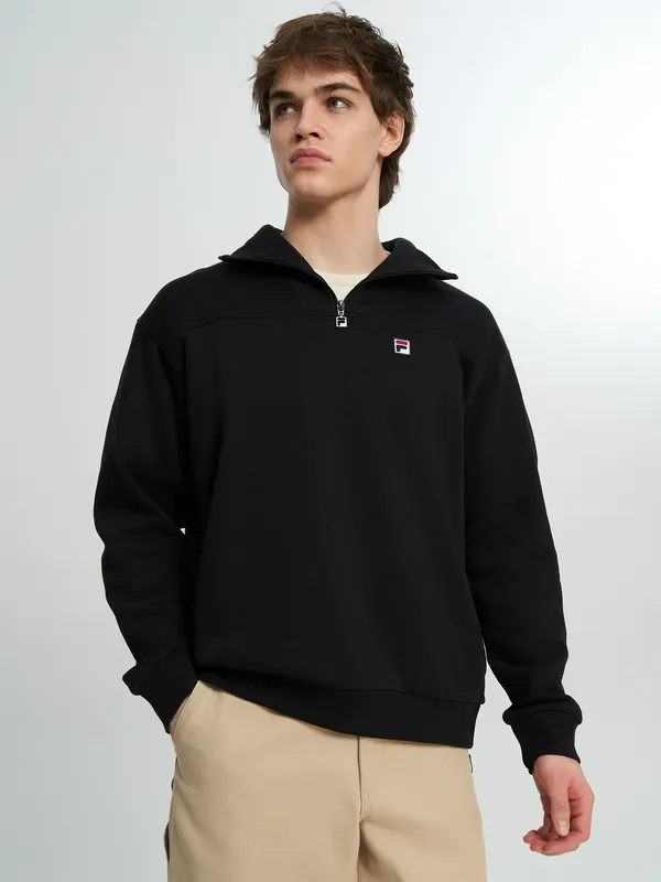 Толстовка FILA с молнией 3/4, черный, арт. 144142FLA-99