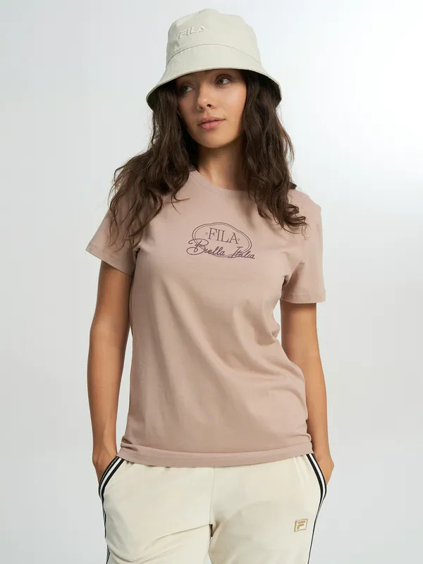 Футболка FILA с логотипом, бежевый, арт. 144282FLA-T1