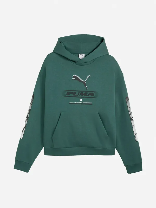 Худи Puma свободного кроя с принтом, зеленый, арт. 694322P0P-69