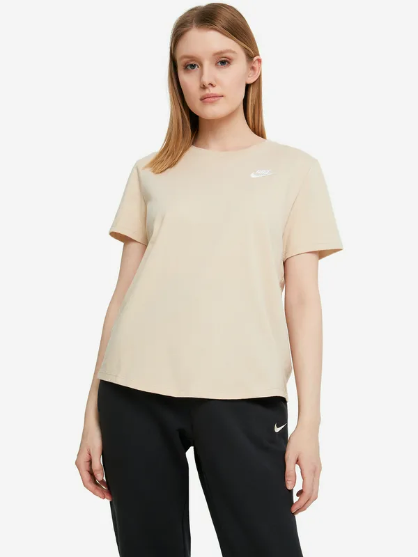 Футболка Nike Club Essentials свободного кроя, бежевый, арт. DX7902N06-126