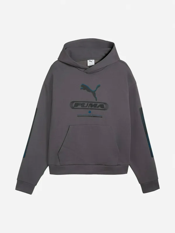 Худи Puma свободного кроя с принтом, серый, арт. 694322P0P-34