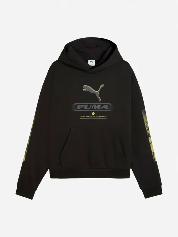 Худи Puma свободного кроя с принтом, черный, арт. 694322P0P-01