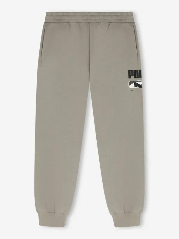 Брюки Puma зауженные с флисовой изнанкой, серый, арт. 697002P0P-71