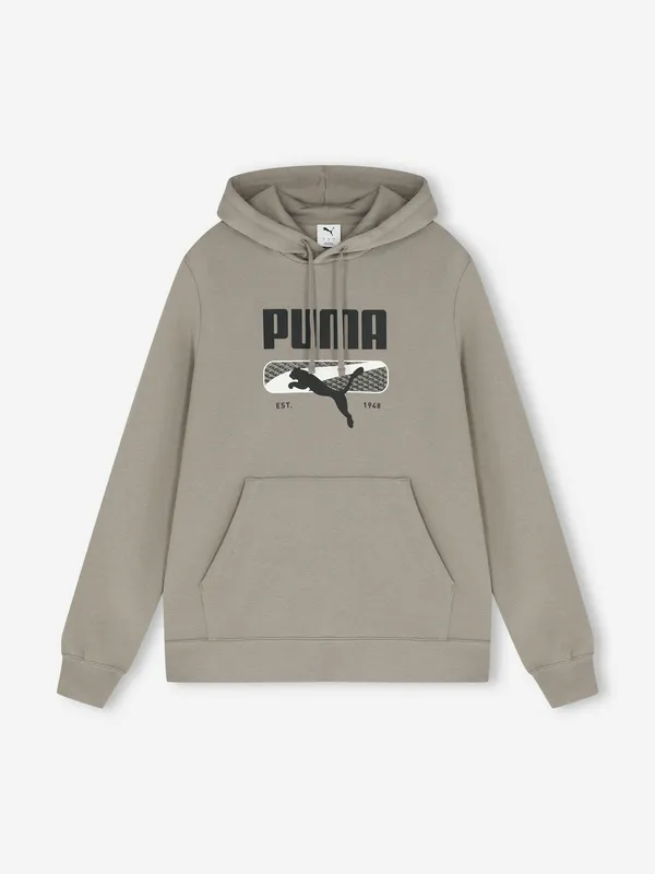 Худи Puma свободного кроя с принтом, серый, арт. 697001P0P-71