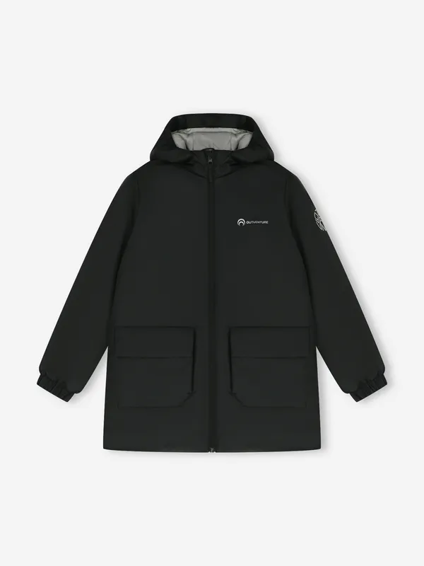 Куртка утепленная Outventure свободного кроя, черный, арт. 144672OUT-99