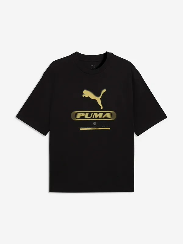 Футболка Puma свободная с принтом, черный, арт. 694321P0P-01