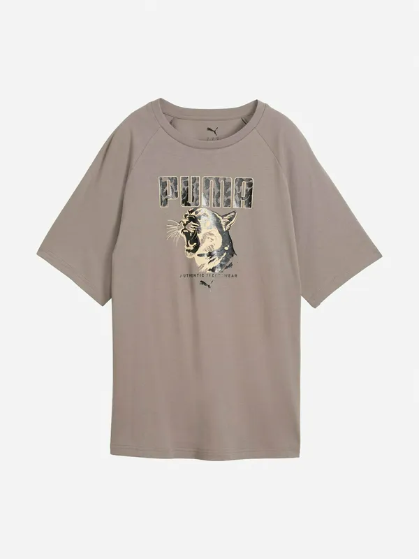 Футболка Puma свободного кроя с рисунком, бежевый, арт. 694052P0P-81