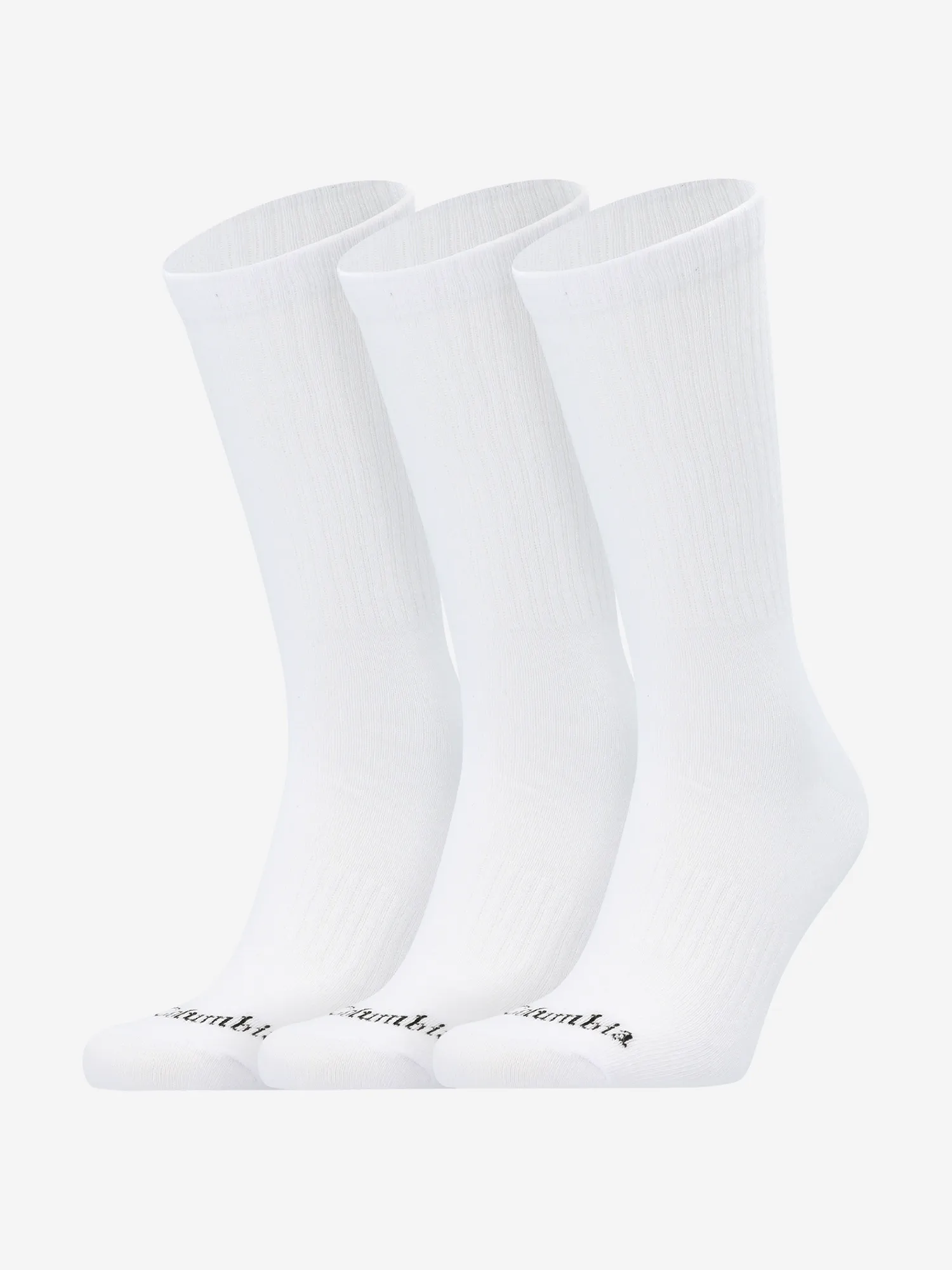Носки Columbia Unisex Logo Crew, 3 пары, белый, арт. C1235CLB-WHT