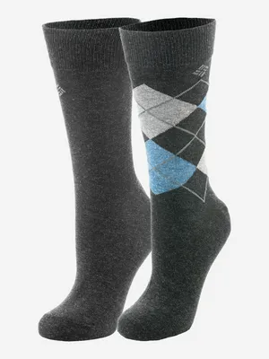 Носки мужские Columbia Cotton/Romb, 2 пары, серый, арт. RCS002CLB-GR