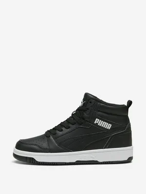 Кеды утепленные PUMA Rebound V6 Mid WTR Jr, черный, арт. 394685P0P-01