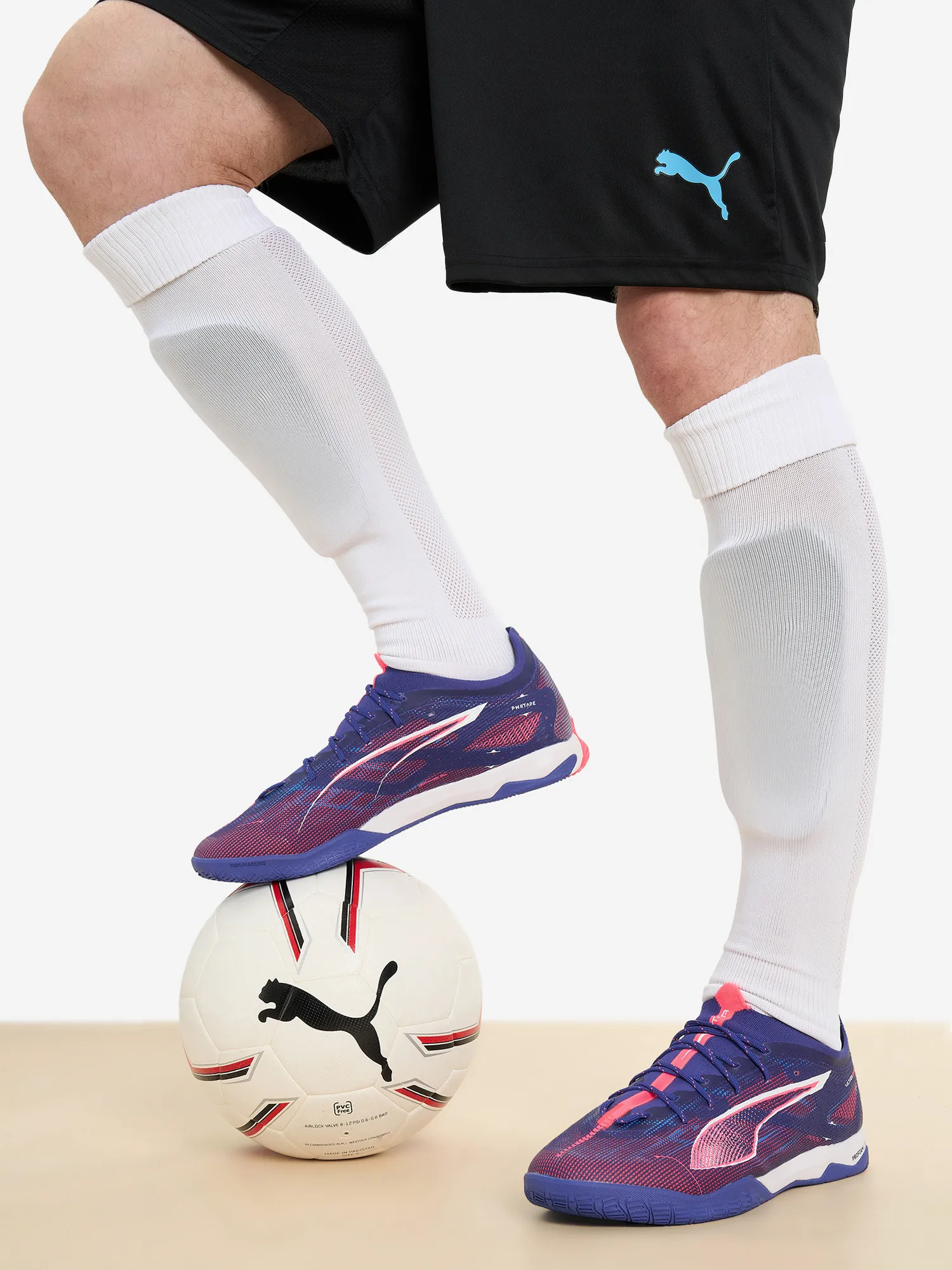 Бутсы PUMA Ultra 5 Pro Court, фиолетовый, арт. 107888P0P-01