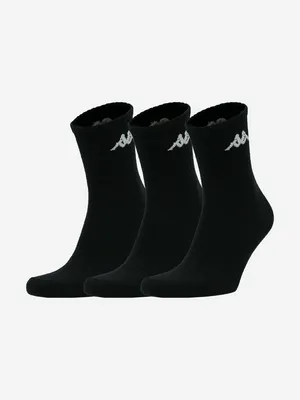 Носки Kappa, 3 пары, черный, арт. 127295KAP-BW