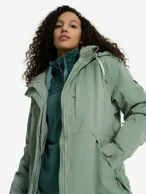 Куртка утепленная Roxy Billie Jk, зеленый, арт. ERJTJ03483R17-GJN0