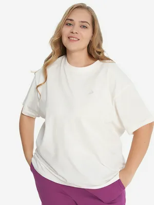 Футболка женская Demix Plus Size, белый, арт. 127767DMX-W1
