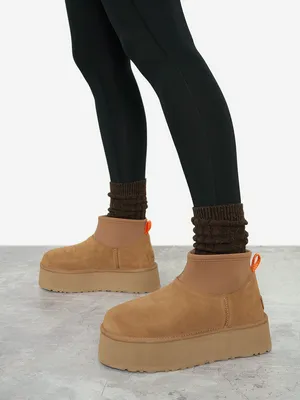Угги UGG Classic Mini Dipper, коричневый, арт. 1168170U0I-CHE