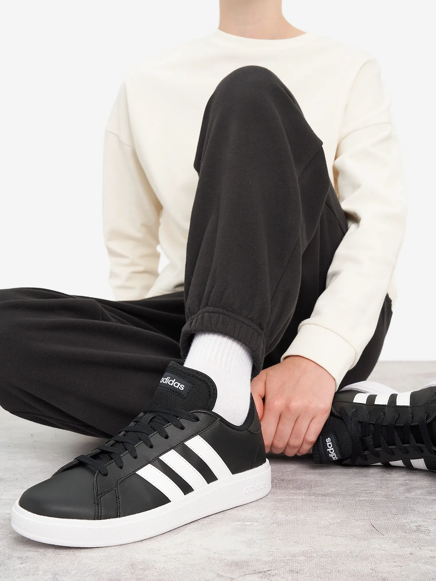 Кеды adidas Grand Court Base 2.0, черный, арт. GW9262A01