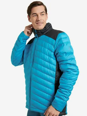 Пуховик мужской Salomon Sntial Xwarm Down, голубой, арт. LC1612000S03