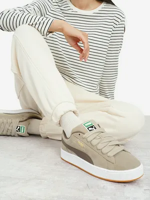 Кроссовки PUMA Suede Xl, бежевый, арт. 395205P0P-78