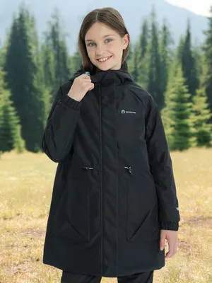 Куртка утепленная для девочек Outventure, черный, арт. 131823OUT-99