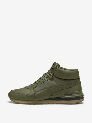 Кроссовки утепленные мужские PUMA St Runner V4, зеленый, арт. 402893P0P-06