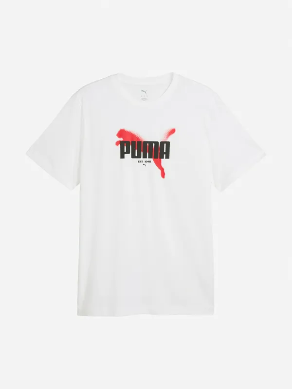Футболка Puma Graphics с логотипом, белый, арт. 694355P0P-02